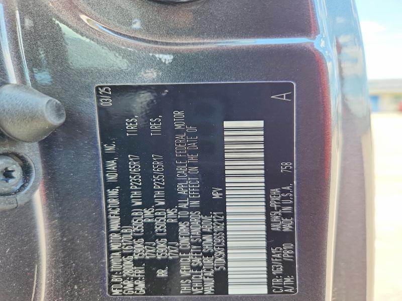 Aukcja sprzedaży 2025 Toyota Sienna, vin: 5TDKSKFC9SS182121, numer aukcji: 65309156