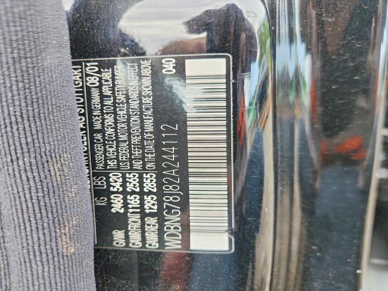 Aukcja sprzedaży 2002 Mercedes-benz S, vin: WDBNG78J82A244112, numer aukcji: 66176836