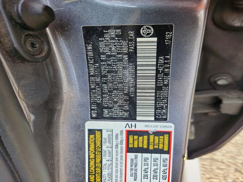 Продажа на аукционе авто 2015 Toyota Avalon, vin: 4T1BK1EB4FU138351, номер лота: 65082606