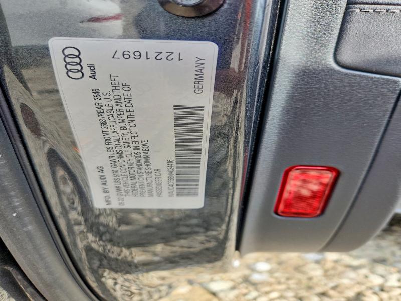 Aukcja sprzedaży 2022 Audi S5, vin: WAUC4CF56NA034416, numer aukcji: 61643806