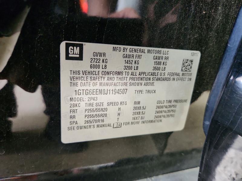Aukcja sprzedaży 2018 Gmc Canyon, vin: 1GTG6EEN0J1194507, numer aukcji: 65179916