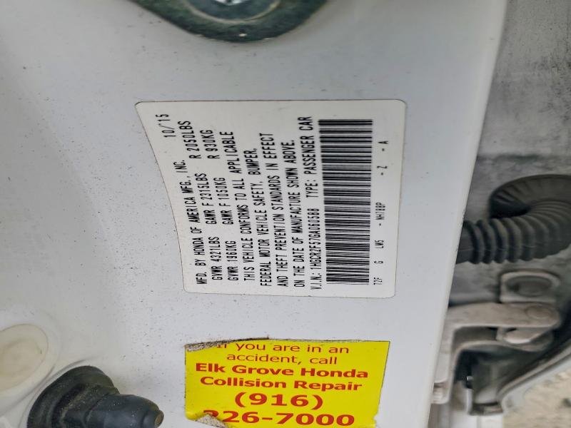 Aukcja sprzedaży 2016 Honda Accord, vin: 1HGCR2F57GA060588, numer aukcji: 65219666