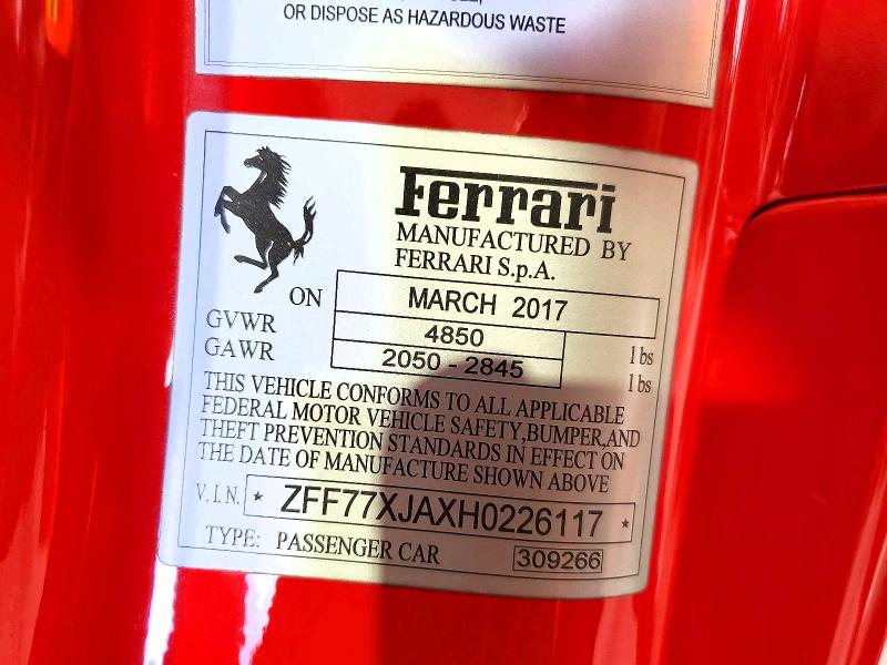 Продажа на аукционе авто 2017 Ferrari California T, vin: ZFF77XJAXH0226117, номер лота: 65833596