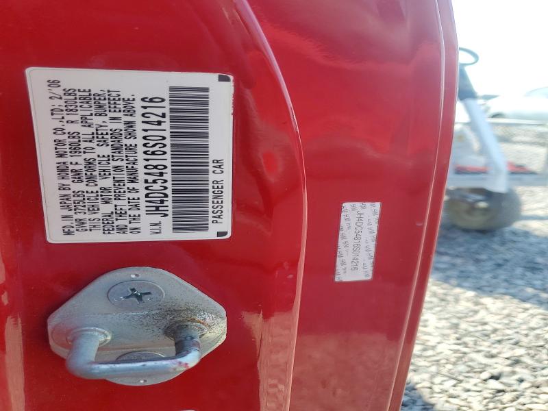 63192346 :رقم المزاد ، JH4DC54816S014216 vin ، 2006 Acura Rsx مزاد بيع