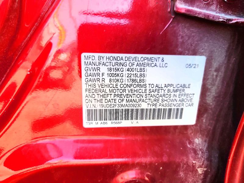 2021 Acura Ilx მანქანა იყიდება აუქციონზე, vin: 19UDE2F33MA009230, აუქციონის ნომერი: 65053276
