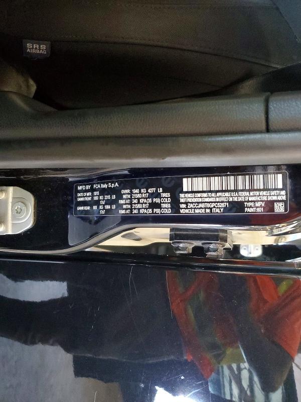 Aukcja sprzedaży 2016 Jeep Renegade, vin: ZACCJABT6GPC52671, numer aukcji: 65632746