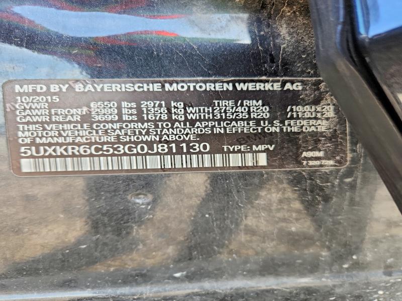 Aukcja sprzedaży 2016 Bmw X5, vin: 5UXKR6C53G0J81130, numer aukcji: 65370096