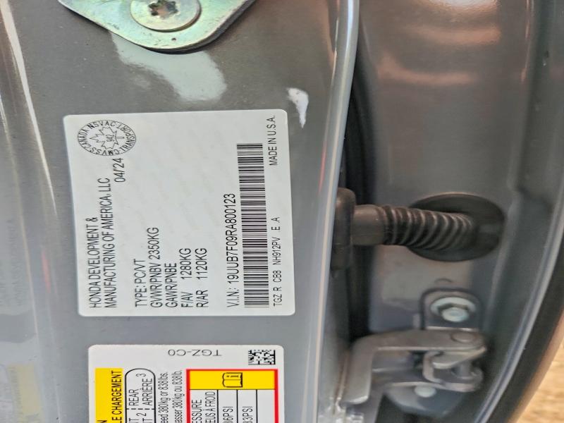 Aukcja sprzedaży 2024 Acura Tlx, vin: 19UUB7F09RA800123, numer aukcji: 66375996