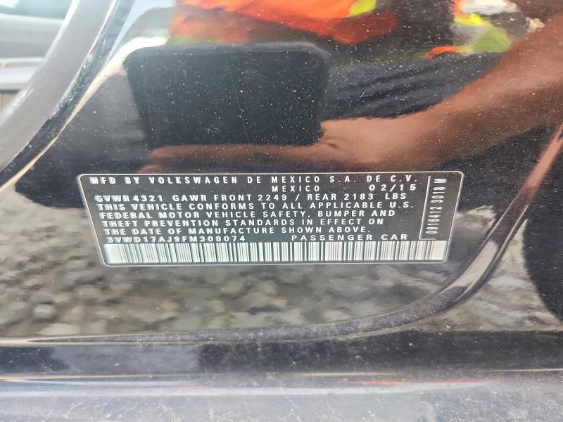 Продаж на аукціоні авто 2015 Volkswagen Jetta, vin: 3VWD17AJ9FM308074, номер лоту: 64765256
