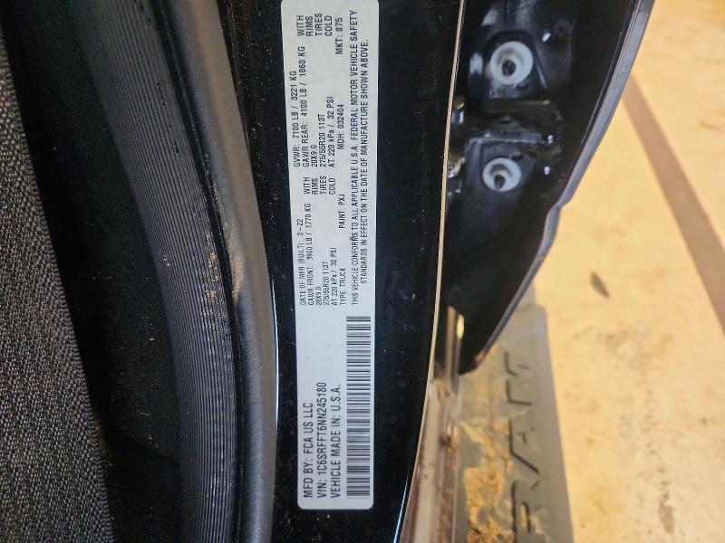Продажа на аукционе авто 2022 Ram 1500, vin: 1C6SRFFT6NN245180, номер лота: 67295946