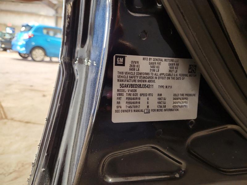 65186536 :رقم المزاد ، 5GAKVBED9BJ354311 vin ، 2011 Buick Enclave مزاد بيع
