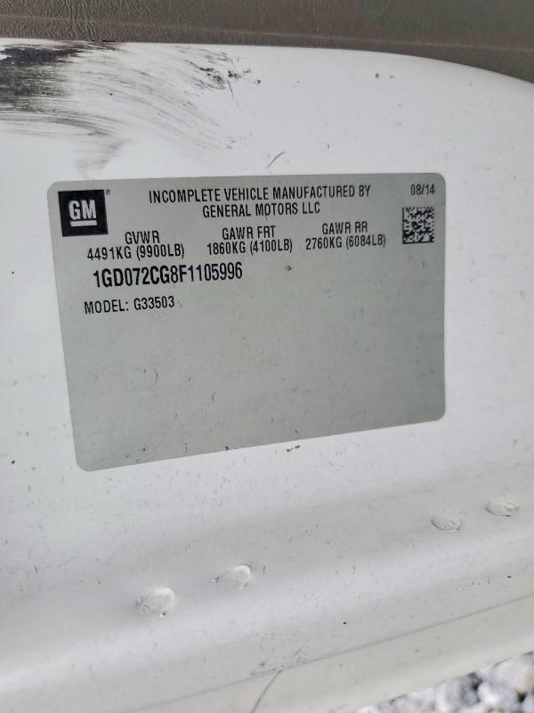 Aukcja sprzedaży 2015 Gmc Savana, vin: 1GD072CG8F1105996, numer aukcji: 68659756