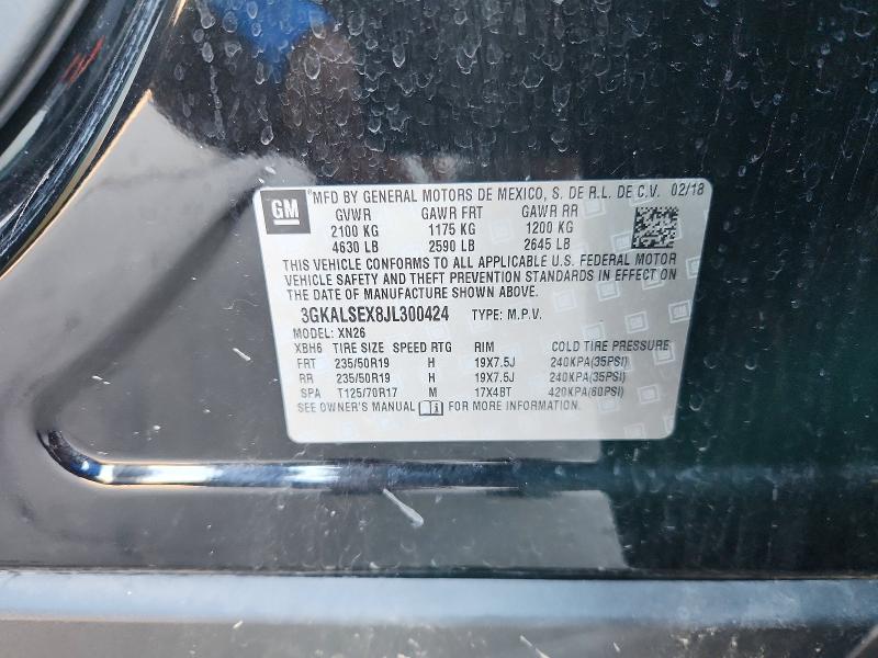 Aukcja sprzedaży 2018 Gmc Terrain, vin: 3GKALSEX8JL300424, numer aukcji: 65845296
