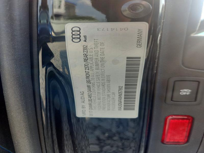 Продажа на аукционе авто 2017 Audi A4, vin: WAUENAF45HN033594, номер лота: 64195566