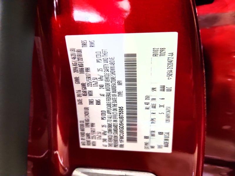 Продажа на аукционе авто 2017 Ford Escape, vin: 1FMCU0GD5HUB75595, номер лота: 64391816
