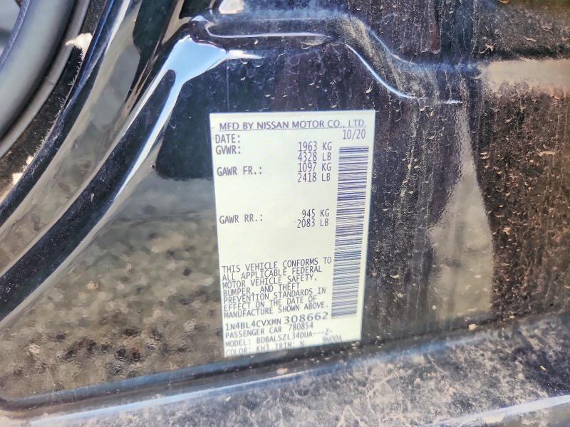 Продаж на аукціоні авто 2021 Nissan Altima, vin: 1N4BL4CVXMN308662, номер лоту: 64367706