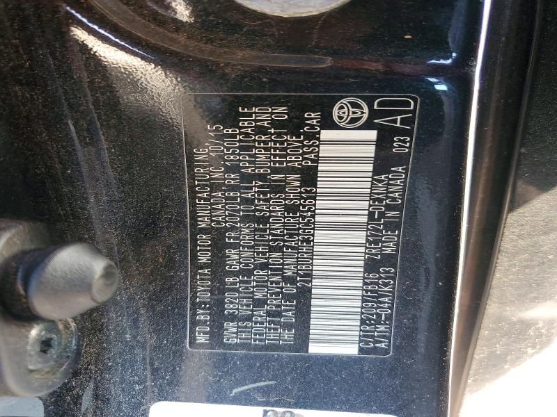 66601596 :رقم المزاد ، 2T1BURHE3GC545613 vin ، 2016 Toyota Corolla مزاد بيع