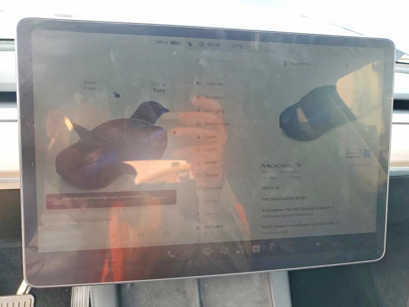 Aukcja sprzedaży 2025 Tesla Model Y, vin: 7SAYGAEE5SF217561, numer aukcji: 64095526