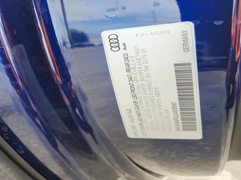 Aukcja sprzedaży 2020 Audi A5, vin: WAUSNAF52LA003593, numer aukcji: 64154436