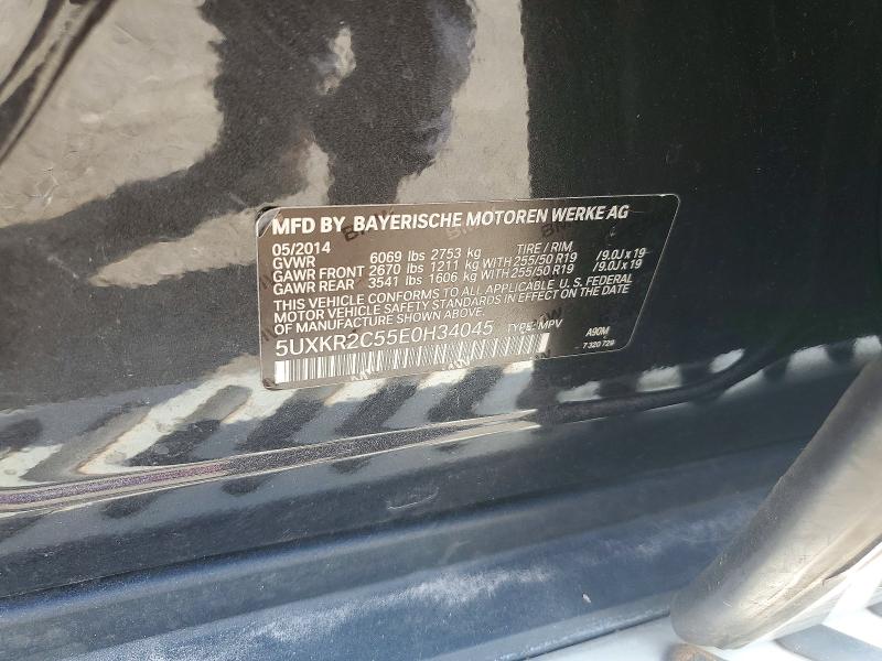 2014 Bmw X5 მანქანა იყიდება აუქციონზე, vin: 5UXKR2C55E0H34045, აუქციონის ნომერი: 63804066