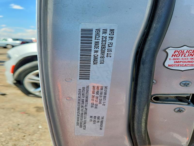 Aukcja sprzedaży 2022 Dodge Charger, vin: 2C3CDXBG8NH161174, numer aukcji: 64155476