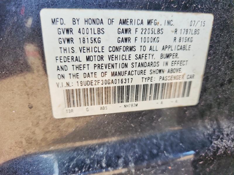 Aukcja sprzedaży 2016 Acura Ilx, vin: 19UDE2F30GA016317, numer aukcji: 64274936