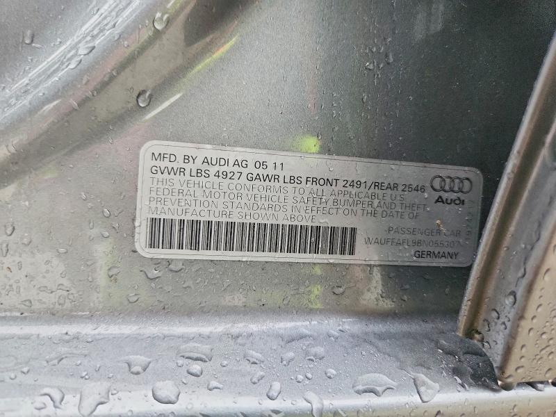 Продажа на аукционе авто 2011 Audi A4, vin: WAUFFAFL9BN055307, номер лота: 63555706