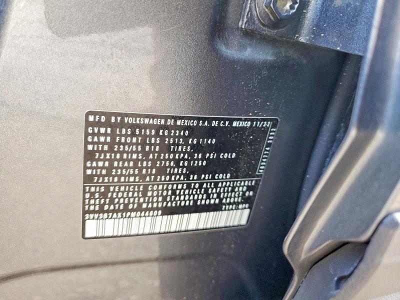 64095886 :رقم المزاد ، 3VV3B7AX1PM044609 vin ، 2023 Volkswagen Tiguan مزاد بيع