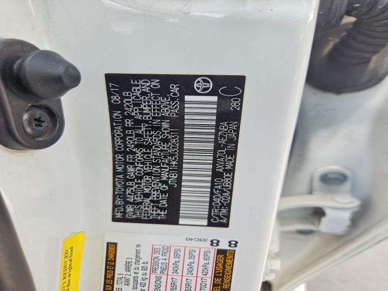Aukcja sprzedaży 2018 Toyota Camry, vin: JTNB11HK5J3028311, numer aukcji: 64577306
