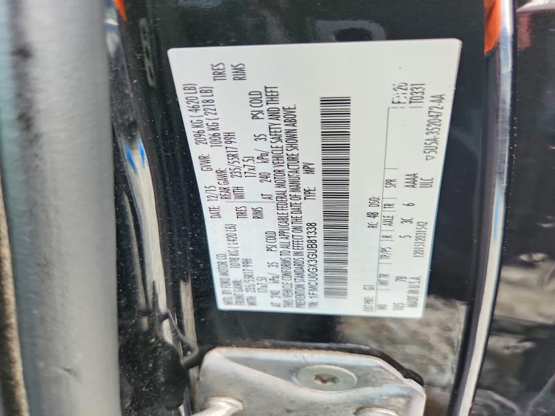 Aukcja sprzedaży 2016 Ford Escape, vin: 1FMCU0GX3GUB81338, numer aukcji: 64218026