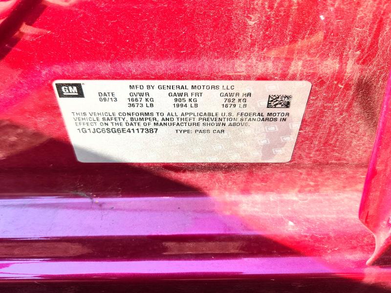 Продажа на аукционе авто 2014 Chevrolet Sonic, vin: 1G1JC6SG6E4117387, номер лота: 62003016