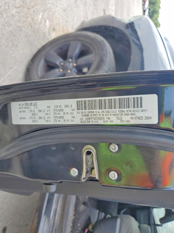 2015 Ram 1500 მანქანა იყიდება აუქციონზე, vin: 1C6RR7FT4FS765370, აუქციონის ნომერი: 65857006
