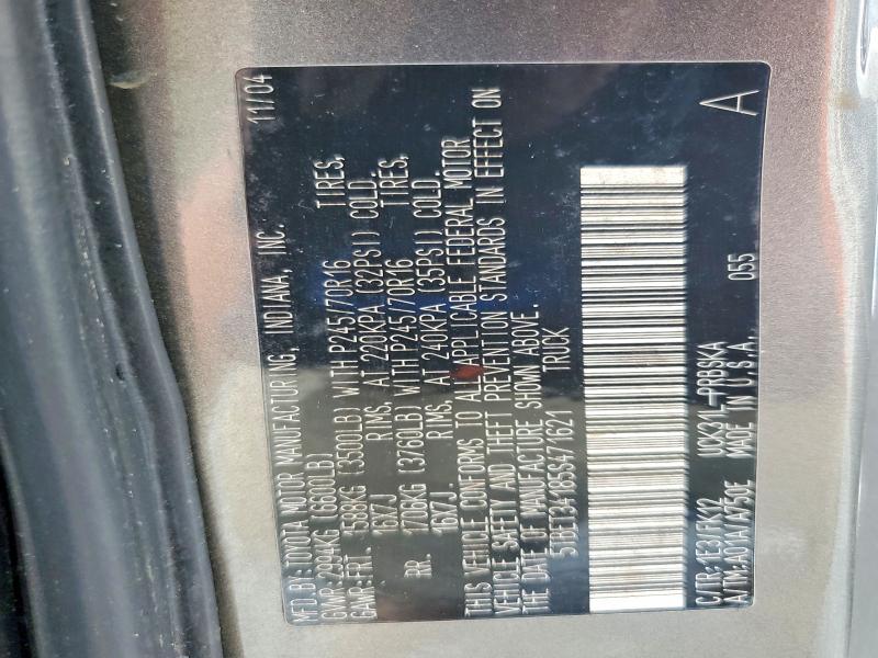 Aukcja sprzedaży 2005 Toyota Tundra, vin: 5TBET34185S471621, numer aukcji: 64009236