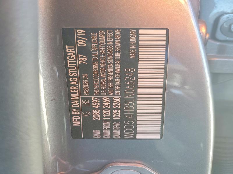 Продажа на аукционе авто 2020 Mercedes-benz Cla, vin: WDD5J4HB5LN066248, номер лота: 64932166