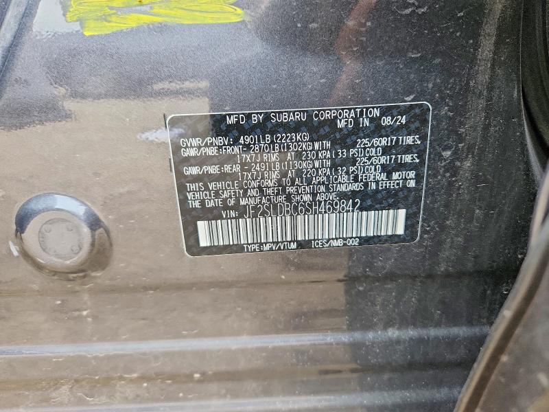 Aukcja sprzedaży 2025 Subaru Forester, vin: JF2SLDBC6SH469842, numer aukcji: 63901866
