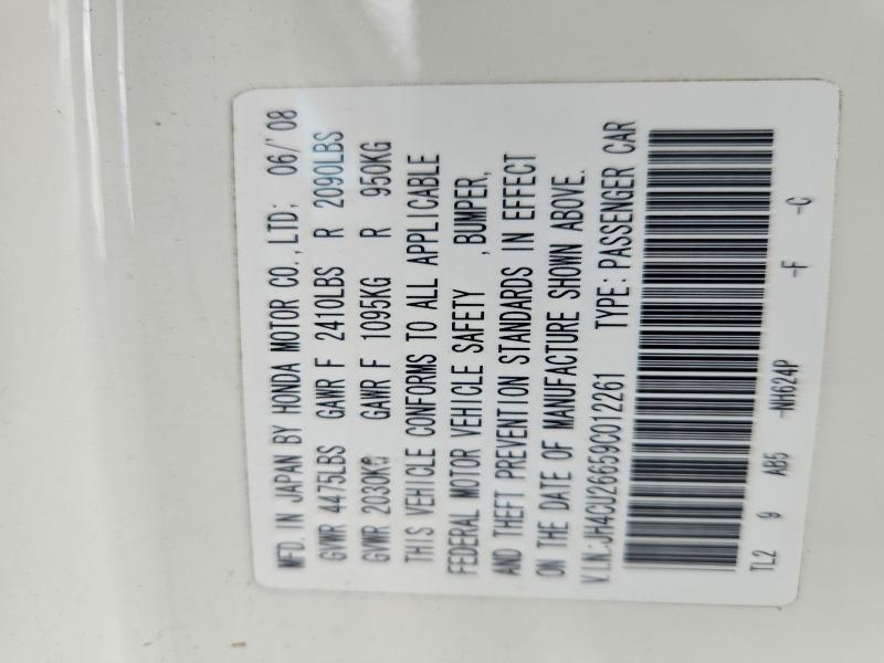 Продажа на аукционе авто 2009 Acura Tsx, vin: JH4CU26659C012261, номер лота: 67160576