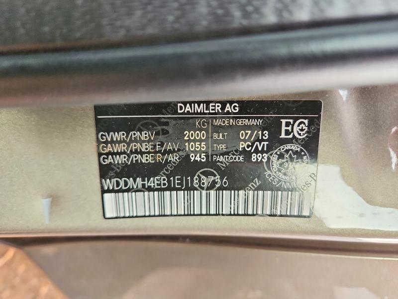 Продажа на аукционе авто 2014 Mercedes-benz B250, vin: WDDMH4EB1EJ188756, номер лота: 64490546
