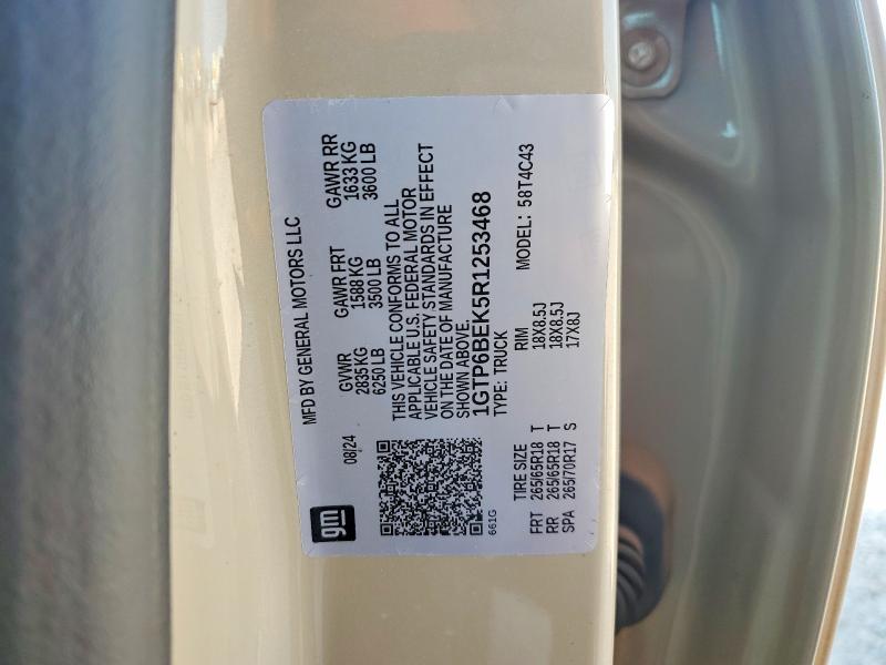 64601186 :رقم المزاد ، 1GTP6BEK5R1253468 vin ، 2024 Gmc Canyon مزاد بيع