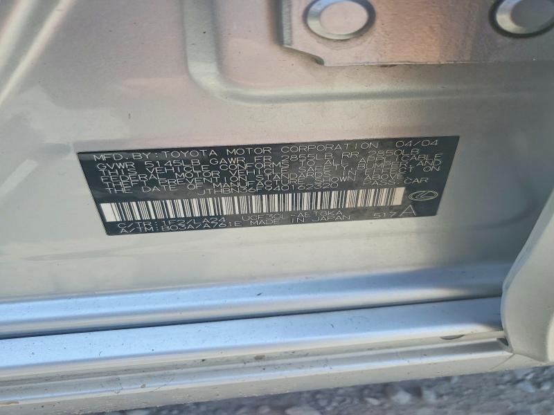 Aukcja sprzedaży 2004 Lexus Ls, vin: JTHBN36F940162320, numer aukcji: 65036816