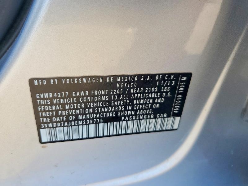 65405116 :رقم المزاد ، 3VWD07AJ9EM239775 vin ، 2014 Volkswagen Jetta مزاد بيع