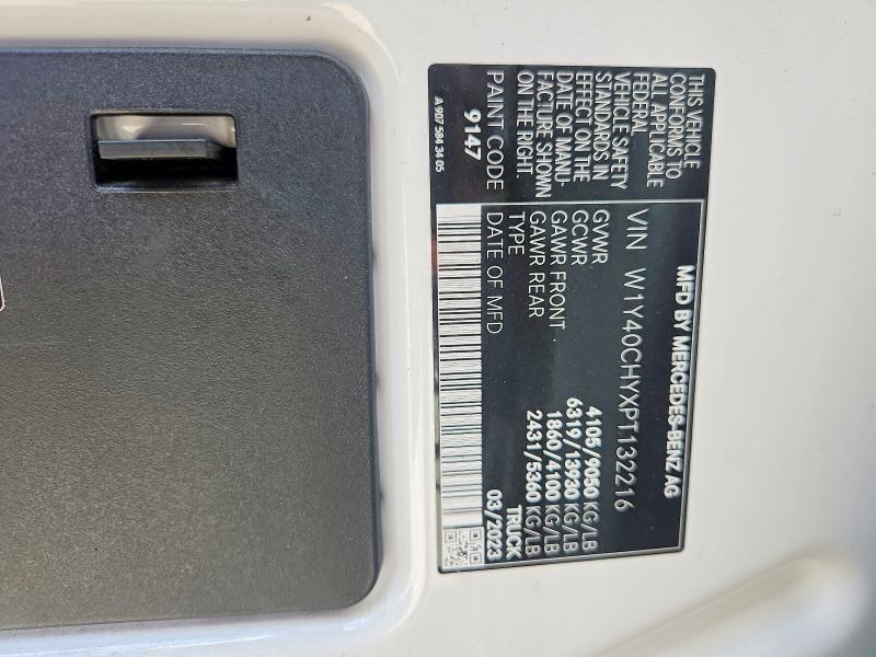 Aukcja sprzedaży 2023 Mercedes-benz Sprinter 2500, vin: W1Y40CHYXPT132216, numer aukcji: 65410416
