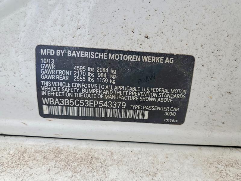 63801776 :رقم المزاد ، WBA3B5C53EP543379 vin ، 2014 Bmw 328 مزاد بيع