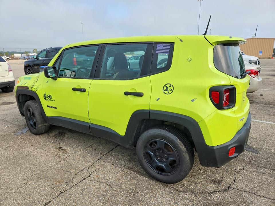 2017 Jeep Renegade მანქანა იყიდება აუქციონზე, vin: ZACCJBAB9HPG35178, აუქციონის ნომერი: 65101986