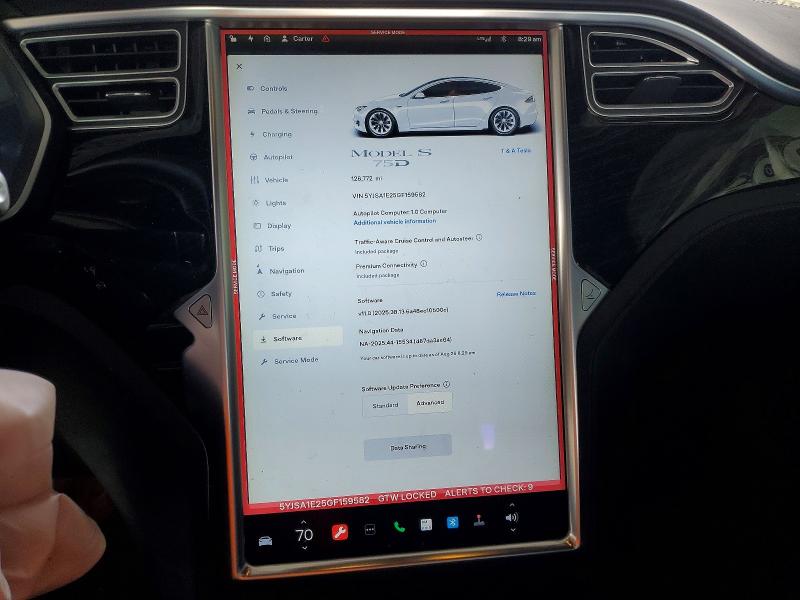 Aukcja sprzedaży 2016 Tesla Model S, vin: 5YJSA1E25GF159582, numer aukcji: 66388166