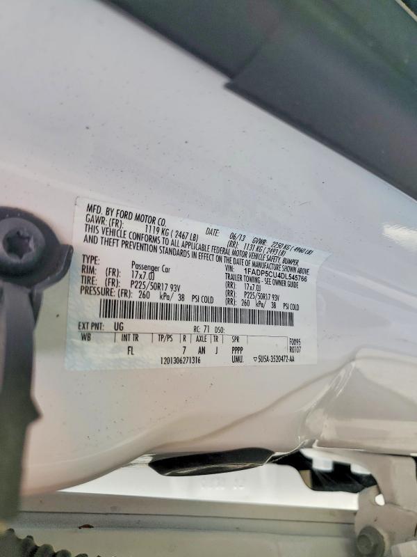 64271616 :رقم المزاد ، 1FADP5CU4DL545766 vin ، 2013 Ford C-max مزاد بيع