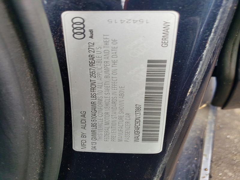 Aukcja sprzedaży 2013 Audi A6, vin: WAUGFAFC9DN137867, numer aukcji: 65058746