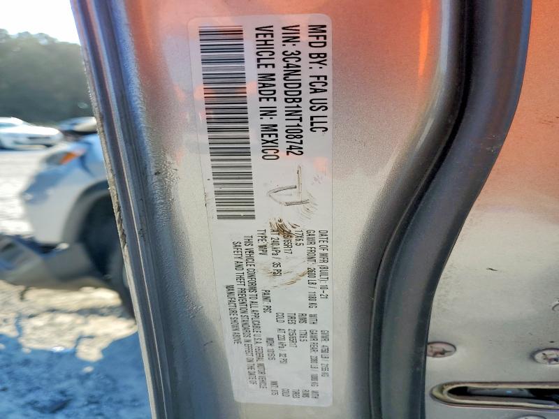 66491776 :رقم المزاد ، 3C4NJDDB1NT108742 vin ، 2022 Jeep Compass مزاد بيع