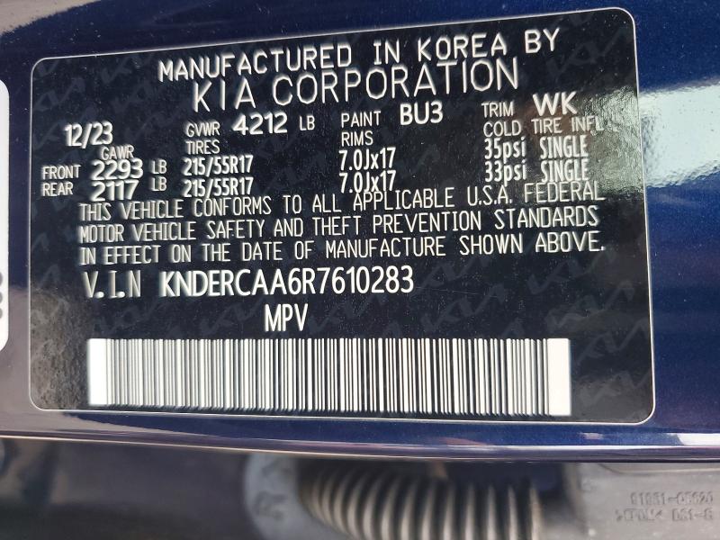 Aukcja sprzedaży 2024 Kia Seltos, vin: KNDERCAA6R7610283, numer aukcji: 65577296