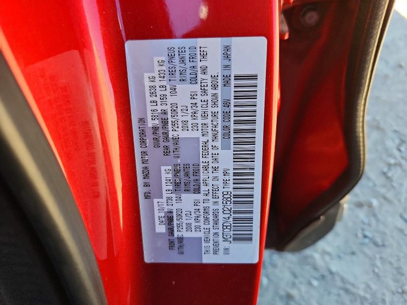 Aukcja sprzedaży 2018 Mazda Cx-9, vin: JM3TCBDY4J0215809, numer aukcji: 66813086