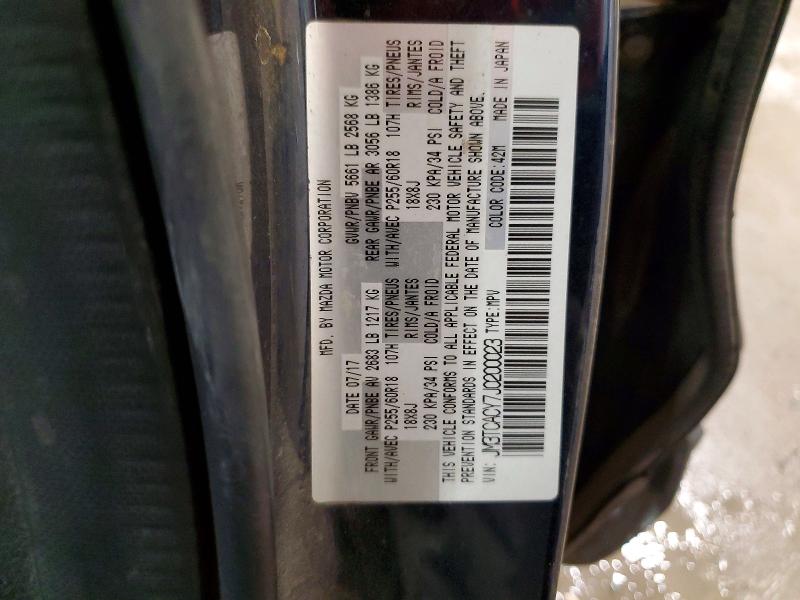 Продаж на аукціоні авто 2018 Mazda Cx-9, vin: JM3TCACY7J0200023, номер лоту: 65523686